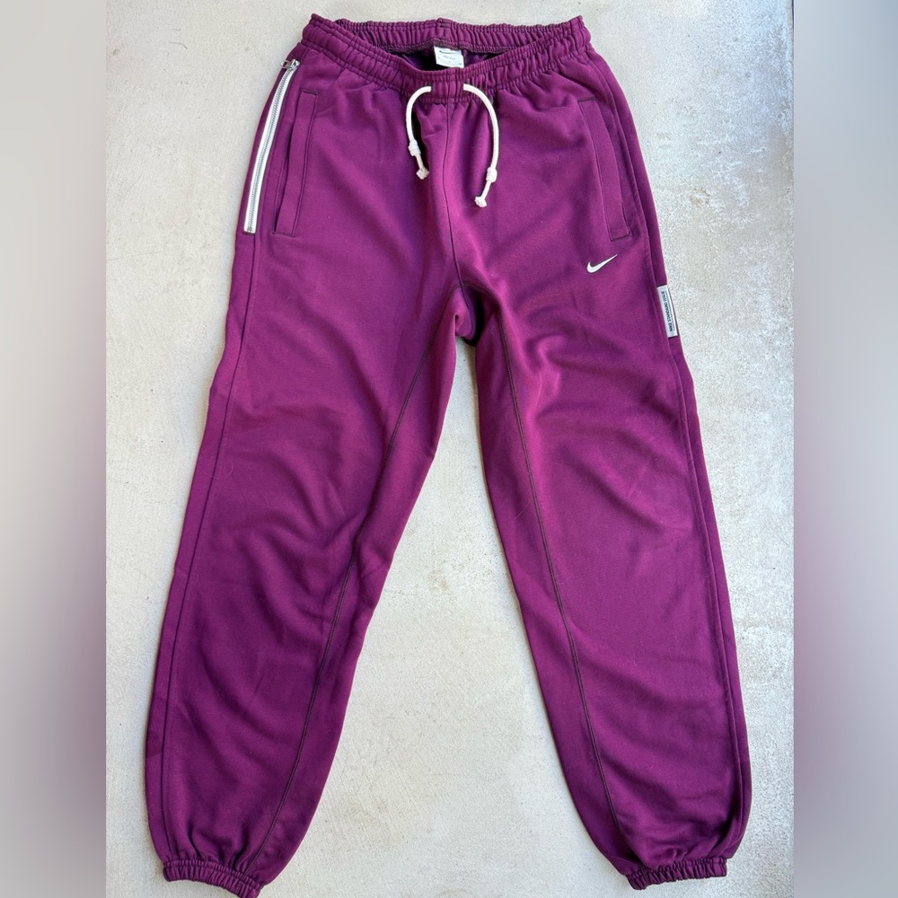 Purple Nike sweatpants basketball